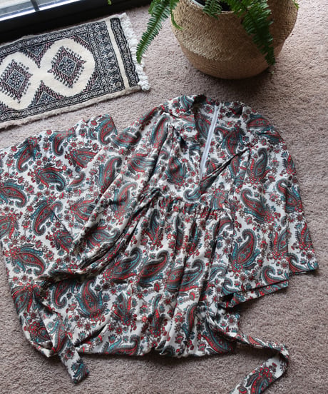 70’s paisley long dress 𓆸