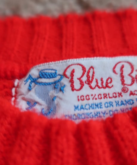 Kids 👧 Blue bird acrylic sweater ☀️※セット販売専用アイテム