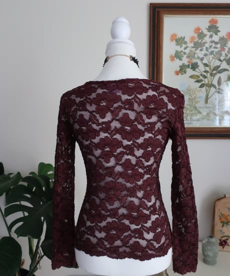 Chocolate brown lace top🧸
