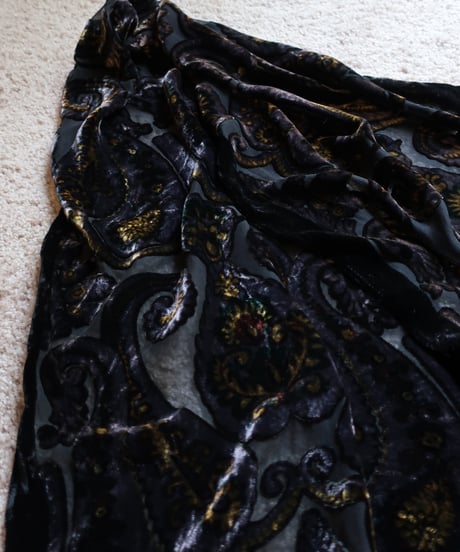 Paisley velvet long stole𓆸 セット販売専用