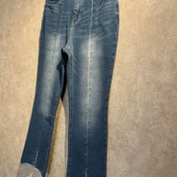 スリットデニム