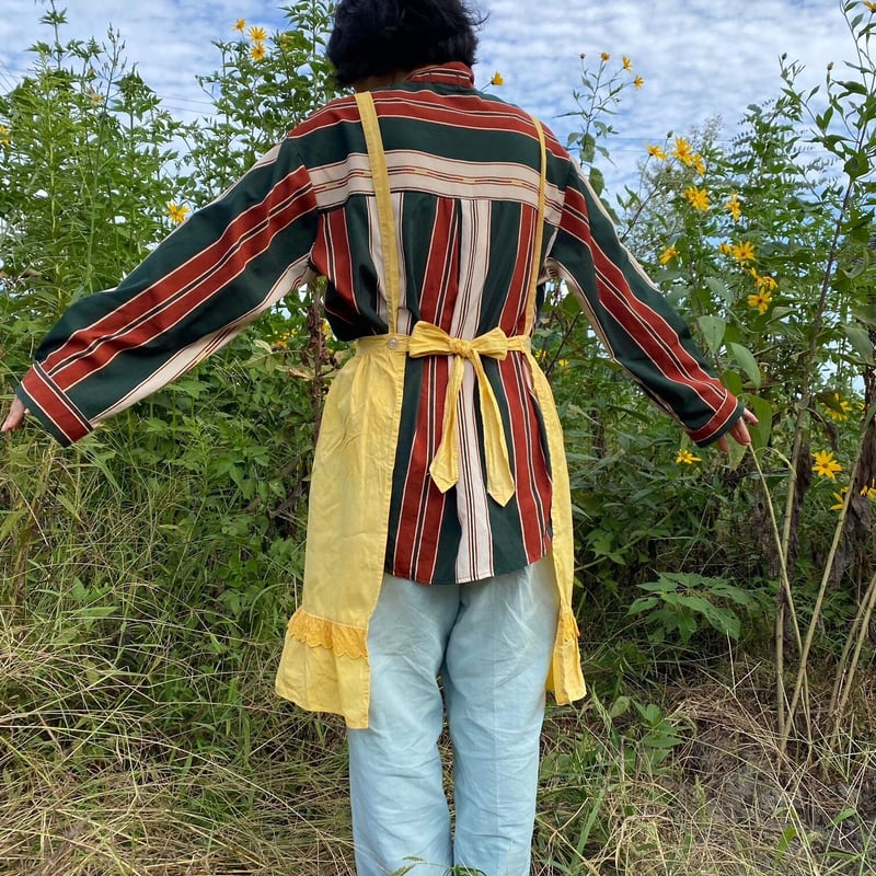 玉ねぎ染めのエプロン/限定1着 | チガヤ農作物店