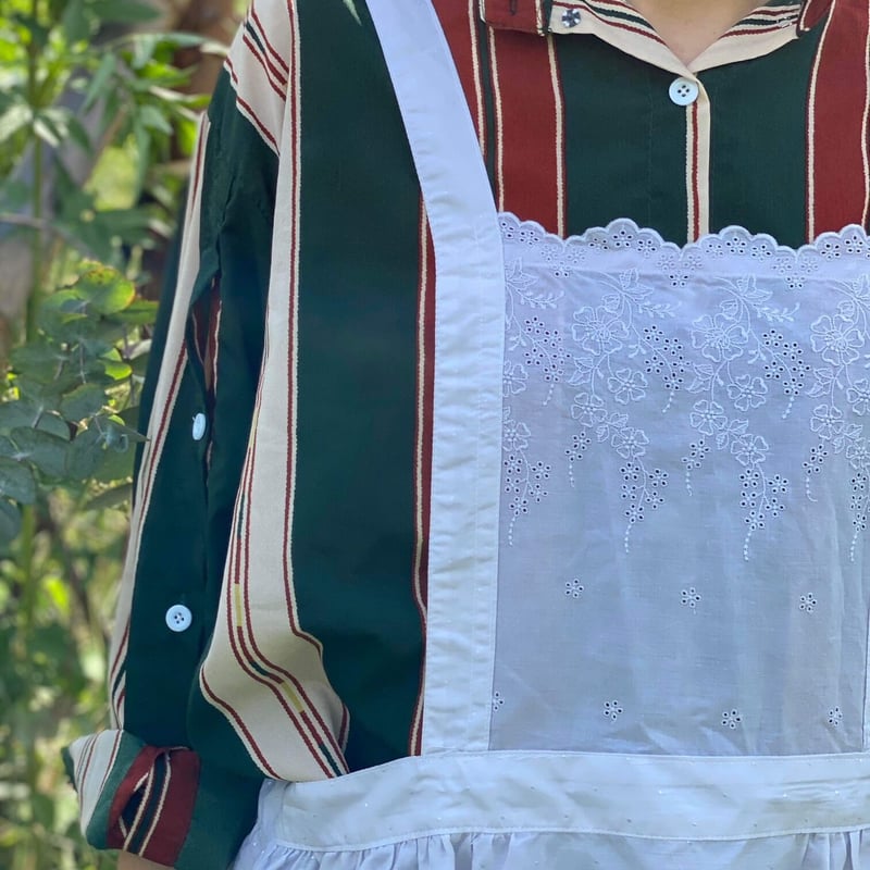 彼岸花染めのエプロン/限定1着 | チガヤ農作物店