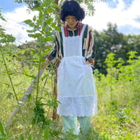 彼岸花染めのエプロン/限定１着