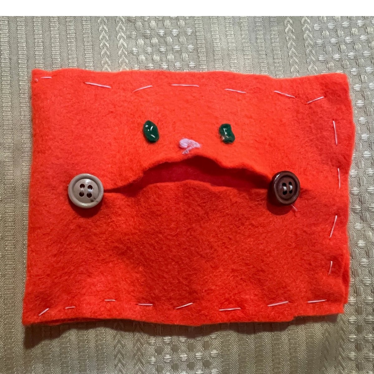 手作りポケットティッシュケース「オレンジロボ」 | チガヤ農作物店