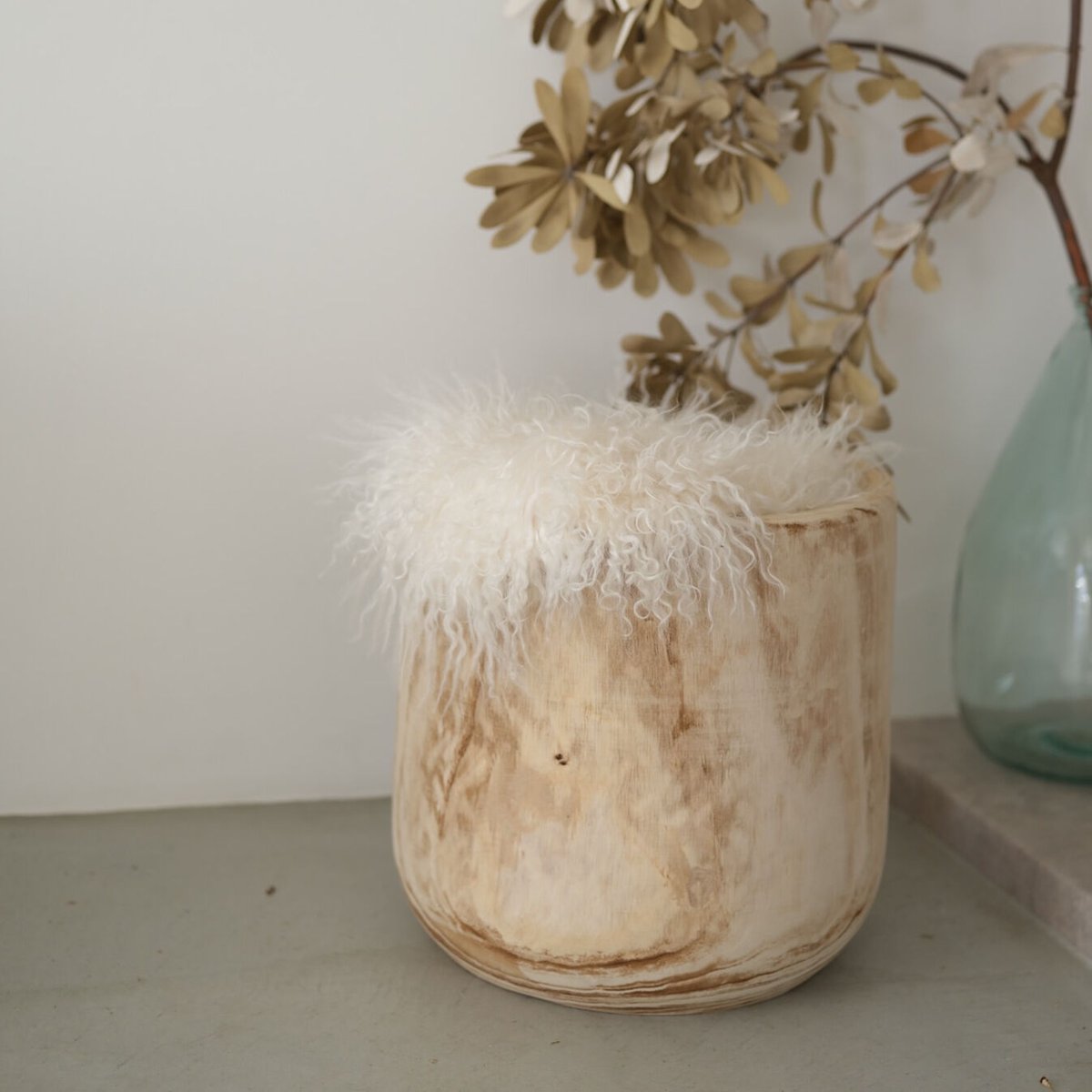 ニューボーン　ウッドポット　 フォトプロップ 赤ちゃん の WOOD POT | ニューボーンフォト/アニバーサリー