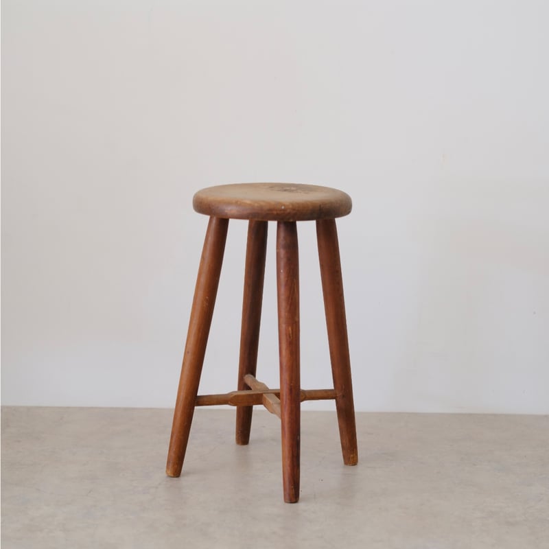 Shhh Vintage】60's Wood Stool | ニューボーンフォト/アニバーサ