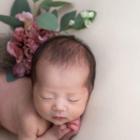 背景布　【　紫陽花A　】　サンプル　ニューボーンフォトなどに♪ 背景布 【 紫陽花A 】 サンプル ニューボーンフォトなどに♪ 淡い水色