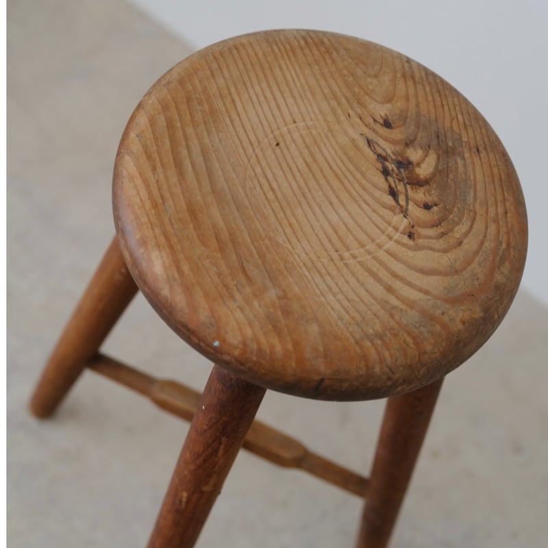 Shhh Vintage】60's Wood Stool | ニューボーンフォト/アニバーサ