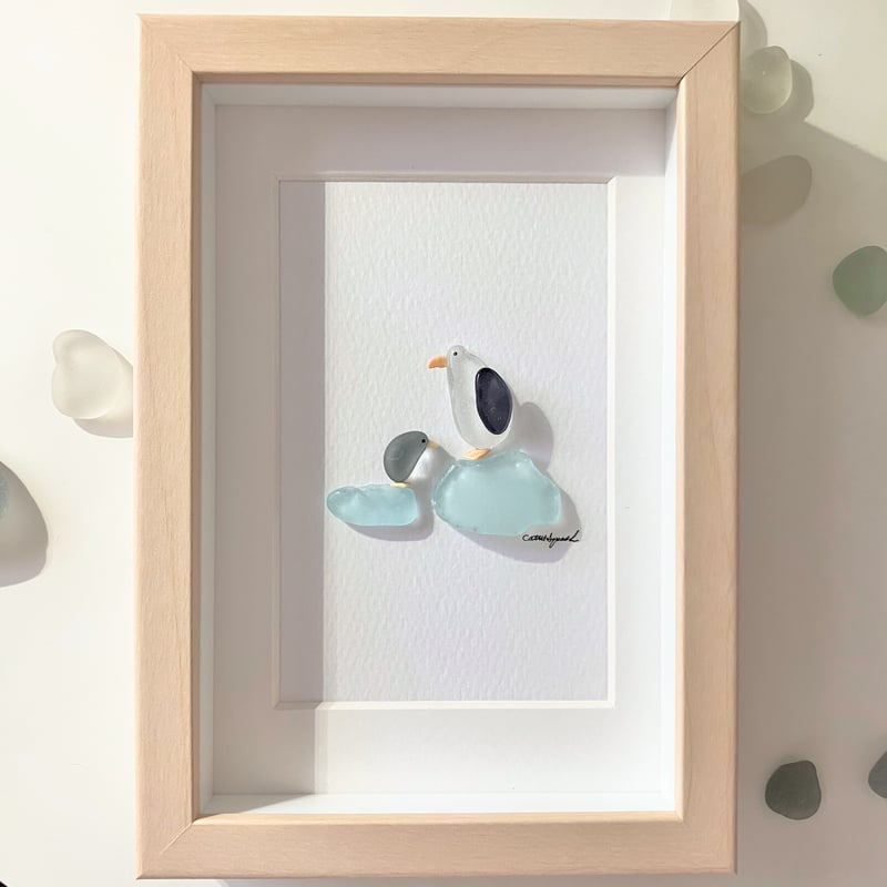 シーグラスアート ペンギン | CatusSquash 