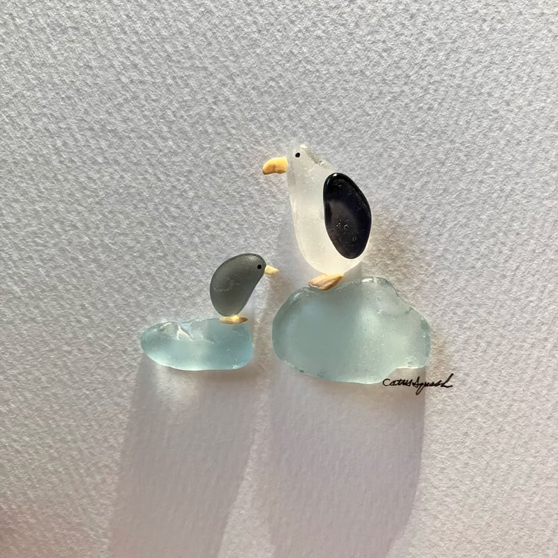 シーグラスアート ペンギン | CatusSquash