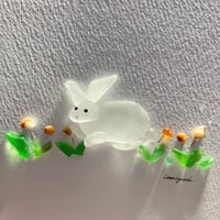シーグラスアート 白いウサギ | CatusSquash