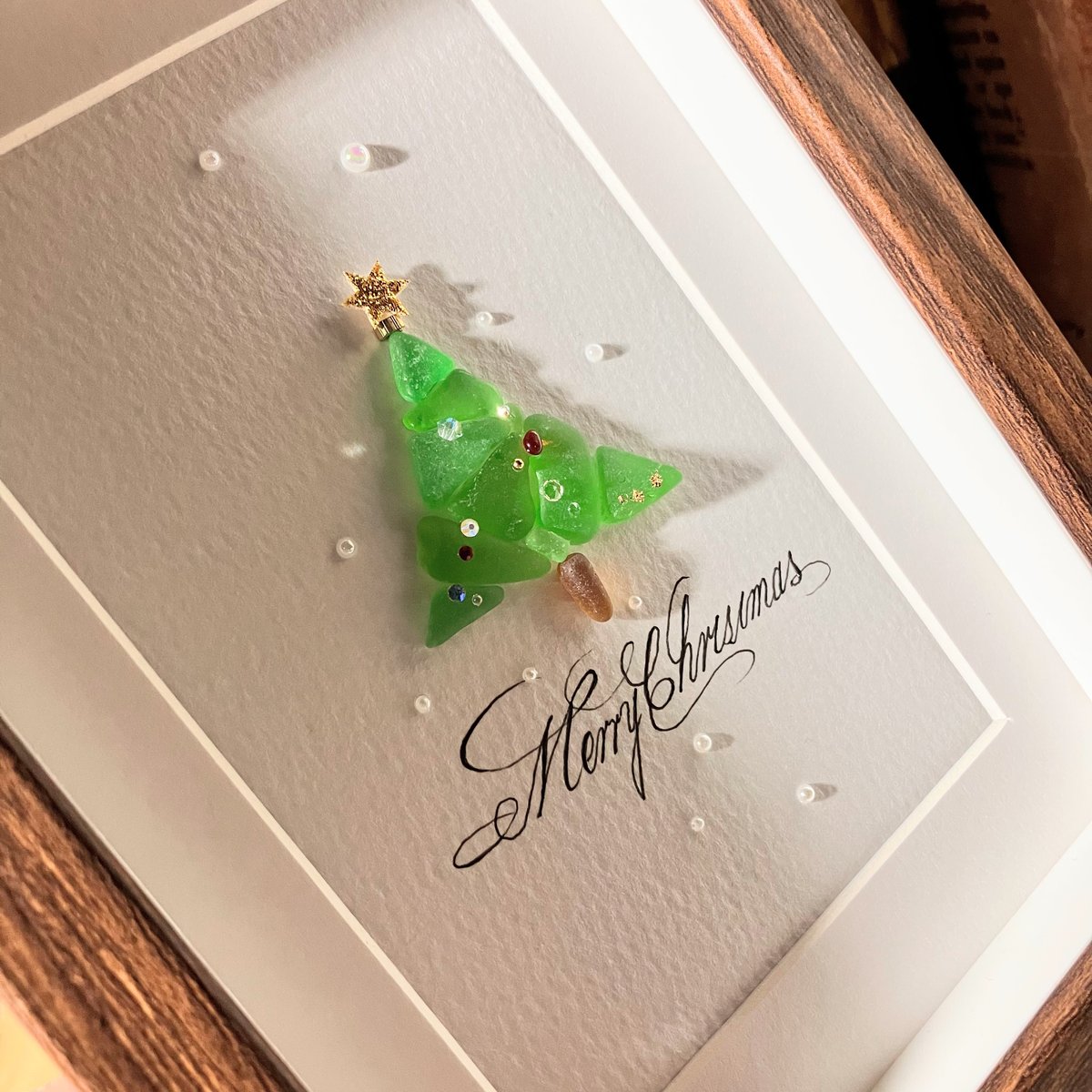 シーグラスアート クリスマスツリー | CatusSquash シーグラスアート クリスマスツリー | CatusSquash