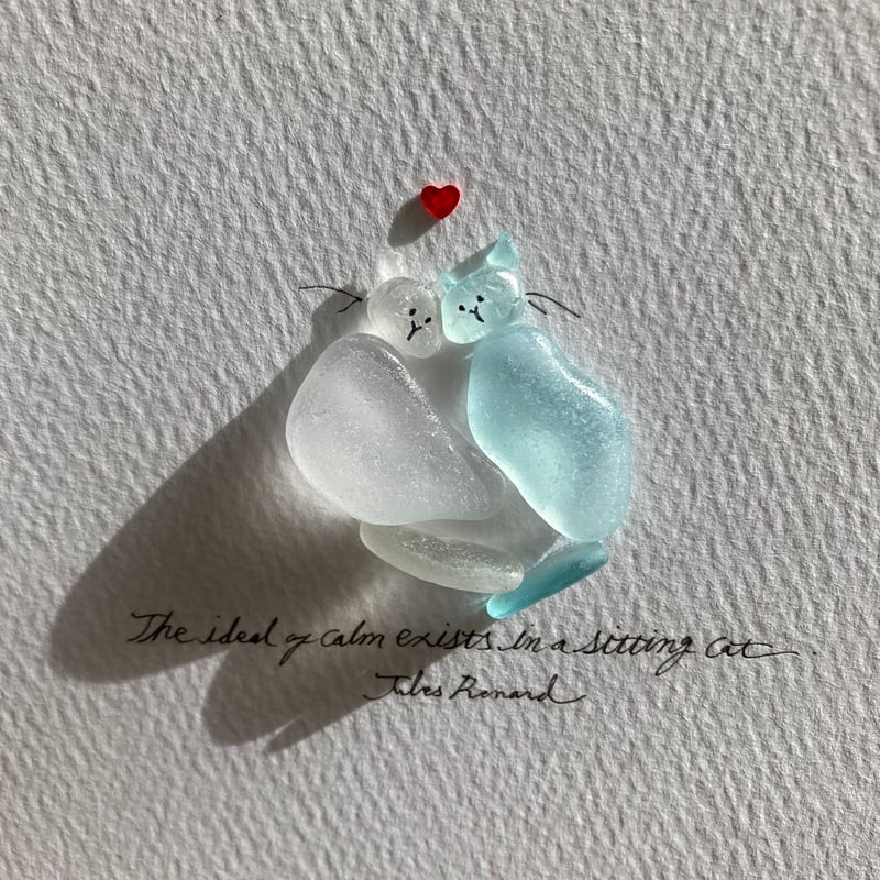 シーグラスアート【猫】 | CatusSquash