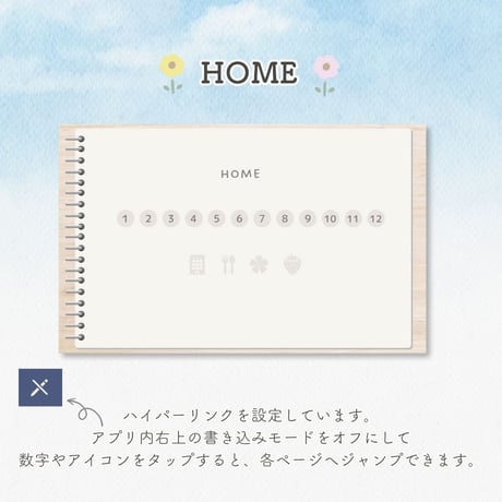 GoodNotes専用　カスタム自由なトラベルプランナー