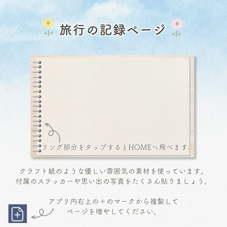 GoodNotes専用　カスタム自由なトラベルプランナー