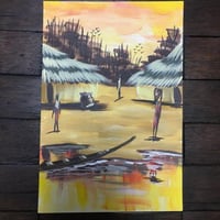 Art of Africa　ポストカード　アート　アフリカ　アフリカンアート　ガーナ　絵画　インテリア