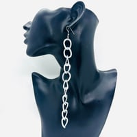 在庫処分SALE　シルバー　チェーン　ピアス　ヒップホップ　90年代　90’s hiphop Bling Bling