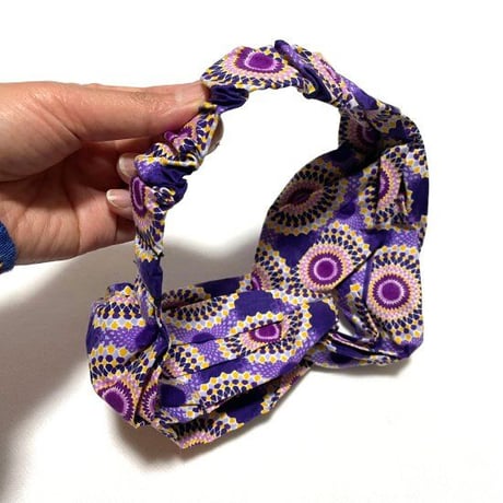 アフリカンプリント　アフリカ布　パーニュ　キテンゲ　クロス　ヘアバンド　African print Head wrap