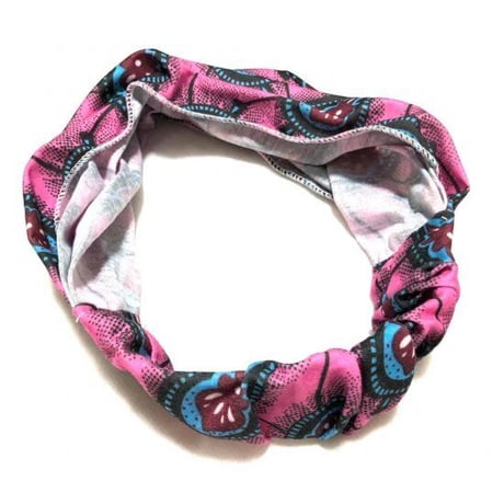 アフリカンプリント　2way　ヘッドラップ　African print Head wrap