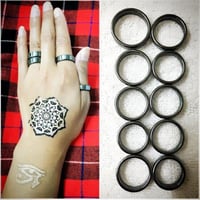 Made in Kenya　アフリカ　ケニア　ヘマタイト　天然石　パワーストーン　ハンドメイド　リング　指輪