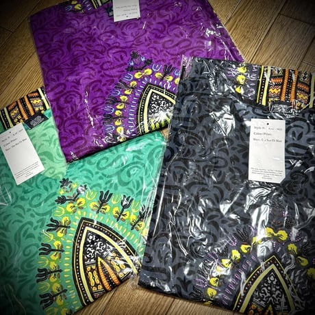 ダシキ　アフリカンプリント　カフタン　ロング　ワンピース　Africa Dashiki Kaftan