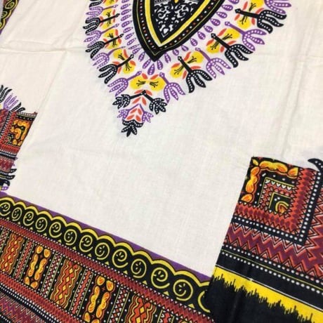 薄手素材　Natural　ユニセックス　男女兼用　ダシキ　Dashiki　半袖シャツ　アフリカンプリント　民族衣装　 ヒッピー　hiphop