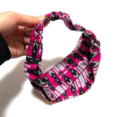 アフリカンプリント　アフリカ布　パーニュ　キテンゲ　クロス　ヘアバンド　African print Head wrap