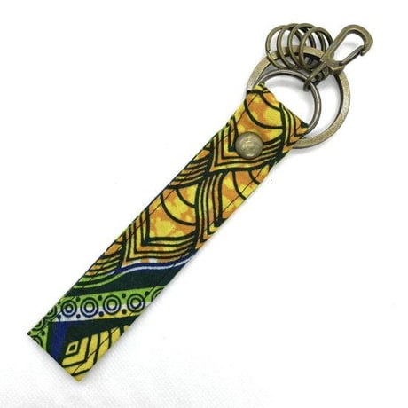 アフリカンプリント　アフリカ布　パーニュ　キテンゲ　ハンドメイド　キーホルダー　African print