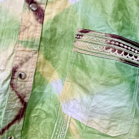 USED Made in Africa Congo アフリカンプリント　長袖　シャツ　African print shirt