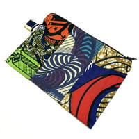 アフリカンプリント　アフリカ布　ハンドメイド　ポーチ　African print porch