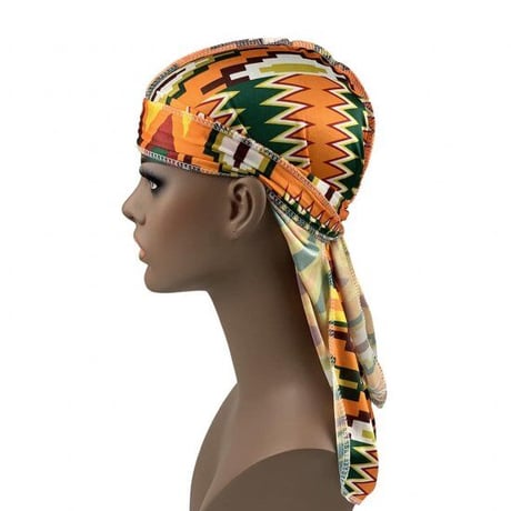 ユニセックス　アフリカンプリント　ドゥーラグ　ヒップホップ　ダンス　ダンス衣装　Africanprint Du-rag hiphop old school dance