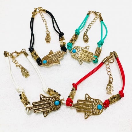 ハムサ　ファティマの手　エスニック　ボヘミアン　ブレスレット　Hamusa Ethnic Bohemian bracelet