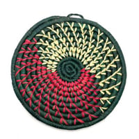 Made in Rwanda　アフリカ　ルワンダ　ハンドメイド　手織り　マット　インテリア　Africa Rwandan Woven mat