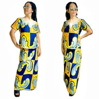 USED Made in Africa Congo アフリカンプリント　ドレス　セットアップ　African print dress