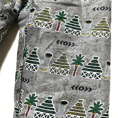 ユニセックス　アフリカンプリント　ワイド　パンツ　African print pants