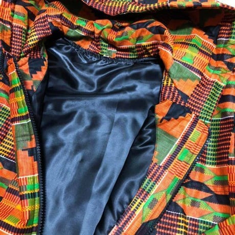 アフリカンプリント　ケンテ　ジャケット　African print Kente Jacket