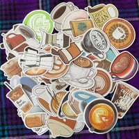 50枚セット　コーヒー　ステッカー シール　Coffee sticker