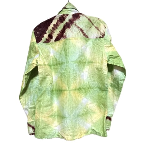 USED Made in Africa Congo アフリカンプリント　長袖　シャツ　African print shirt
