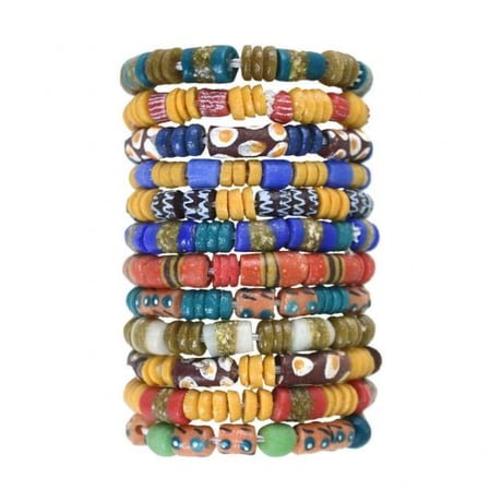ガーナ　トレードビーズ　ブレスレット　Trade Beads Ghana Bracelet