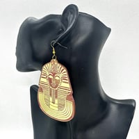 在庫処分SALE　ファラオ　スフィンクス　エジプト　レッド　ピアス　ヒップホップ　90年代　90’s hiphop Bling Bling