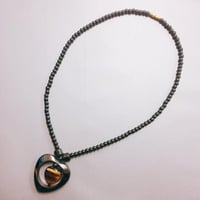 Made in Kenya　アフリカ　ケニア　ヘマタイト　天然石　パワーストーン　ハンドメイド　ネックレス