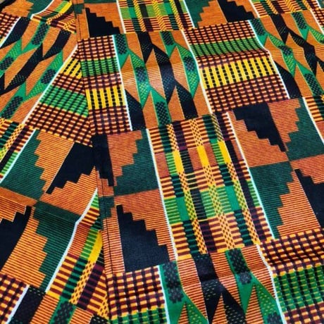 アフリカンプリント　ケンテ　ヘッドラップ　ターバン　African print Kente Head wrap
