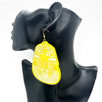 在庫処分SALE　ファラオ　スフィンクス　エジプト　イエロー　ピアス　ヒップホップ　90年代　90’s hiphop Bling Bling