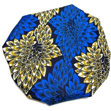 アフリカンプリント　ボンネット　就寝用　キャップ　African print Bonnet cap