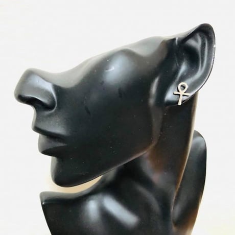 アフリカ　アフリカン　エジプト　Ankh　アンク　ゴールド　シルバー　ブラック　ミニ　ピアス　hiphop