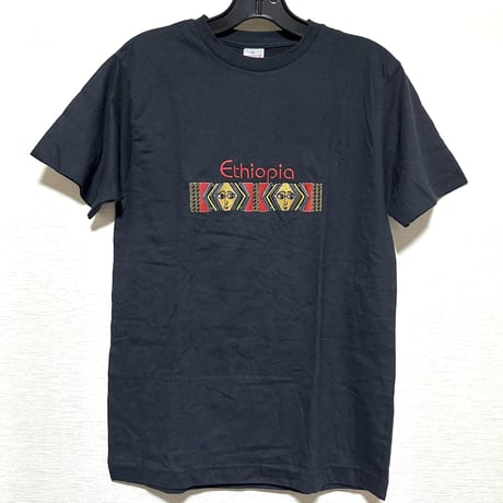 刺繡　エチオピア　イラスト　Tシャツ　 アフリカ　T-Shirt　Ethiopia
