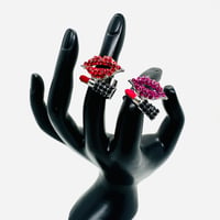 在庫処分SALE　Lip　キスマーク　レディース　リング　指輪　ヒップホップ　90年代　90’s hiphop