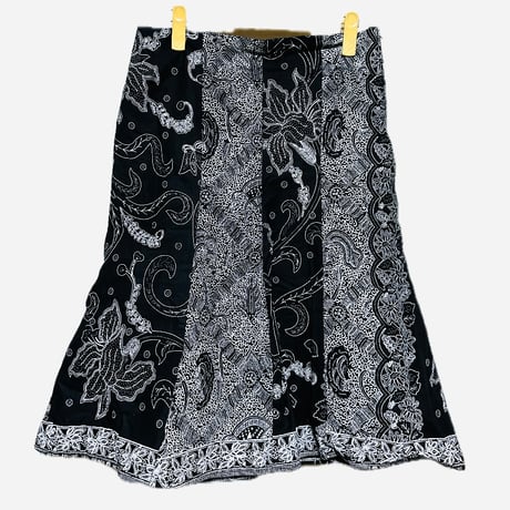 USED Made in Africa Congo アフリカンプリント　ブラック　ドレス　セットアップ　African print dress