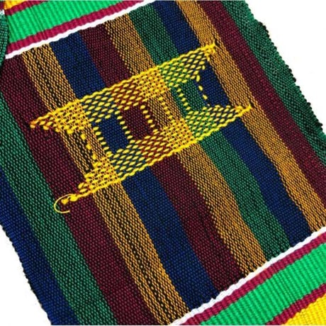 Made in Ghana 手織り　織物　アフリカ　ケンテ　スカーフ　飾り　インテリア　帯　Africa Kente